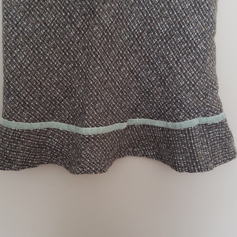 GAP Brown and Blue Wool Skirt - Picture 4 of 11
